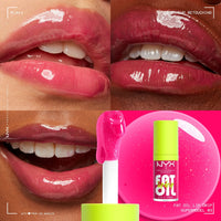 NYX PROFESSIONAL MAKEUP Fat Oil Lip Drip, Moisturizing Lip Oil Gloss, Vegan Tinted Formula, Up to 12 HR Hydration - Missed Call (Sheer Pink) - 7DAY'S