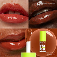 NYX PROFESSIONAL MAKEUP Fat Oil Lip Drip, Moisturizing Lip Oil Gloss, Vegan Tinted Formula, Up to 12 HR Hydration - Missed Call (Sheer Pink) - 7DAY'S