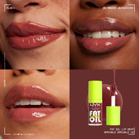 NYX PROFESSIONAL MAKEUP Fat Oil Lip Drip, Moisturizing Lip Oil Gloss, Vegan Tinted Formula, Up to 12 HR Hydration - Missed Call (Sheer Pink) - 7DAY'S