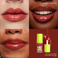 NYX PROFESSIONAL MAKEUP Fat Oil Lip Drip, Moisturizing Lip Oil Gloss, Vegan Tinted Formula, Up to 12 HR Hydration - Missed Call (Sheer Pink) - 7DAY'S