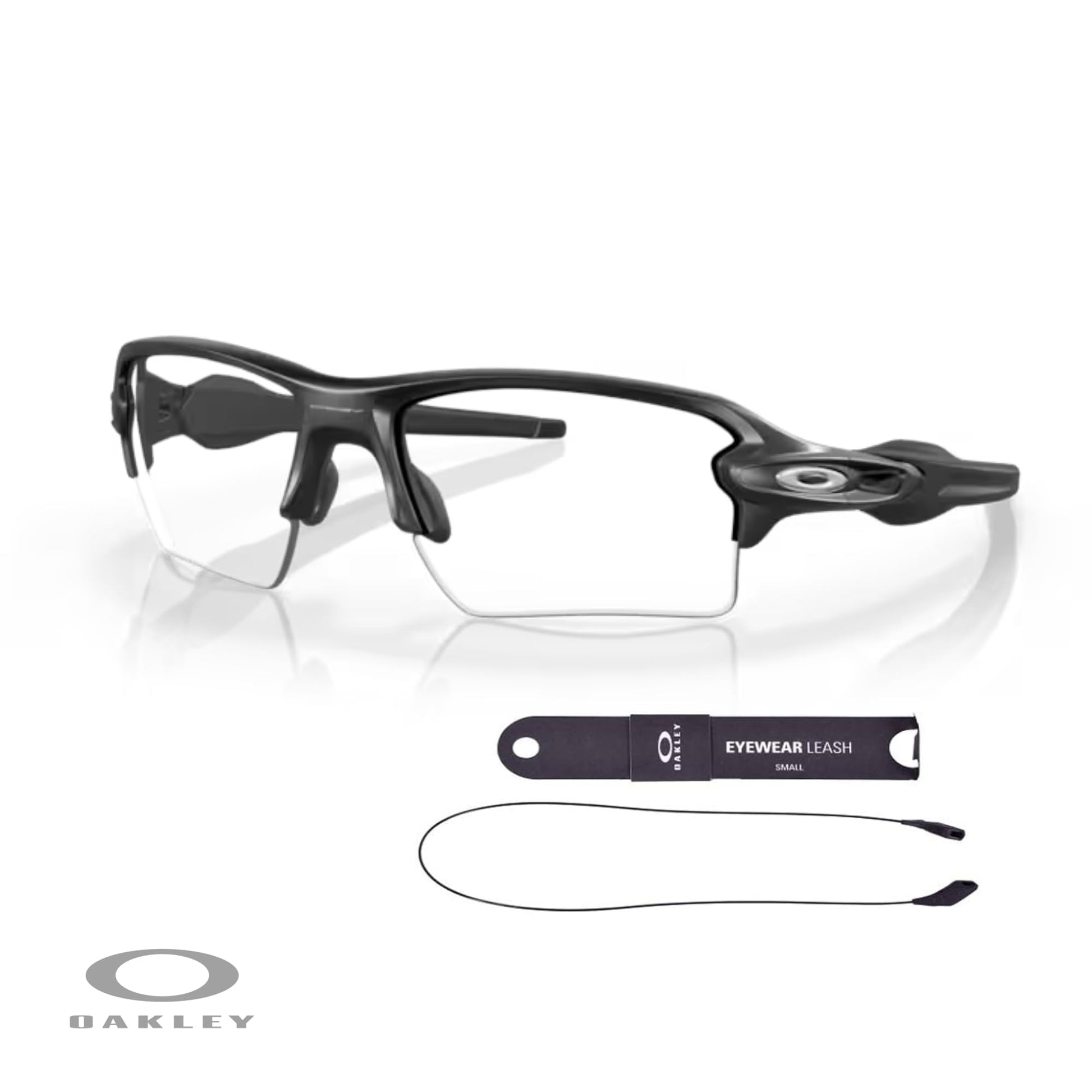 Oakley Flak 2.0 XL OO9188 Rectangle Sunglasses For Men + BUNDLE Leash + Designer iWear Care Kit - 7DAY'S