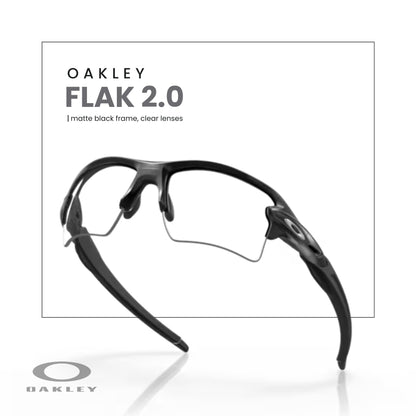 Oakley Flak 2.0 XL OO9188 Rectangle Sunglasses For Men + BUNDLE Leash + Designer iWear Care Kit - 7DAY'S