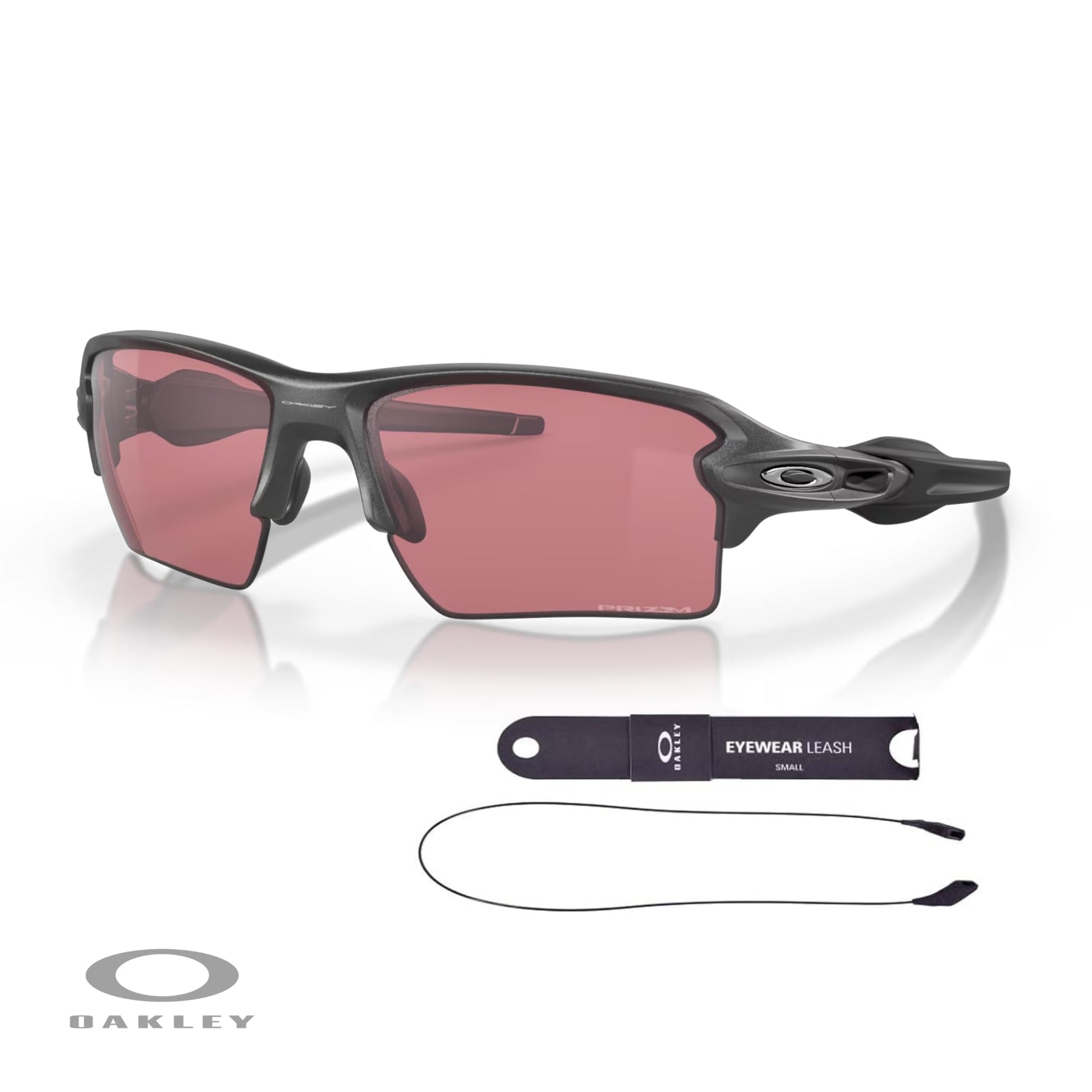 Oakley Flak 2.0 XL OO9188 Rectangle Sunglasses For Men + BUNDLE Leash + Designer iWear Care Kit - 7DAY'S