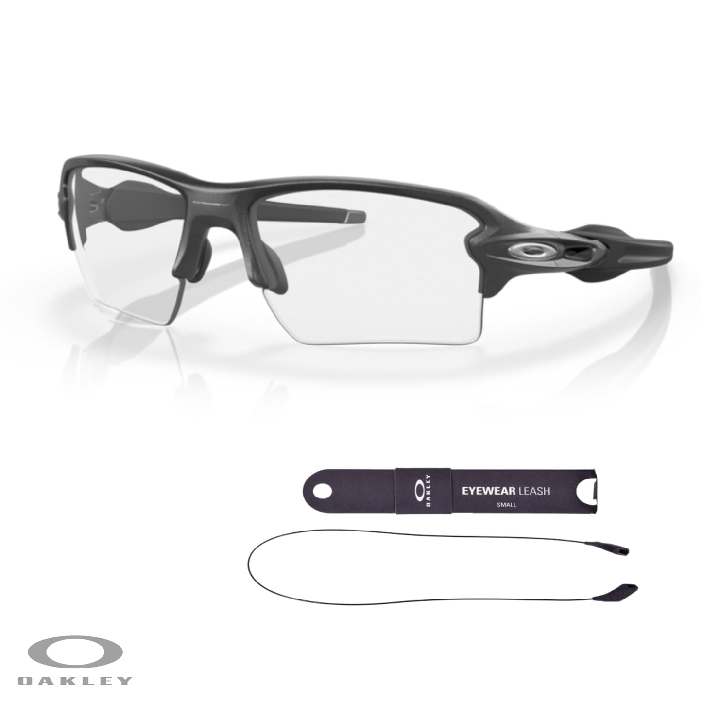Oakley Flak 2.0 XL OO9188 Rectangle Sunglasses For Men + BUNDLE Leash + Designer iWear Care Kit - 7DAY'S