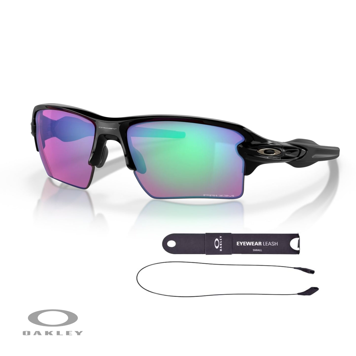Oakley Flak 2.0 XL OO9188 Rectangle Sunglasses For Men + BUNDLE Leash + Designer iWear Care Kit - 7DAY'S
