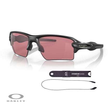 Oakley Flak 2.0 XL OO9188 Rectangle Sunglasses For Men + BUNDLE Leash + Designer iWear Care Kit - 7DAY'S