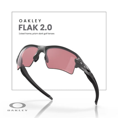 Oakley Flak 2.0 XL OO9188 Rectangle Sunglasses For Men + BUNDLE Leash + Designer iWear Care Kit - 7DAY'S