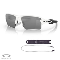 Oakley Flak 2.0 XL OO9188 Rectangle Sunglasses For Men + BUNDLE Leash + Designer iWear Care Kit - 7DAY'S