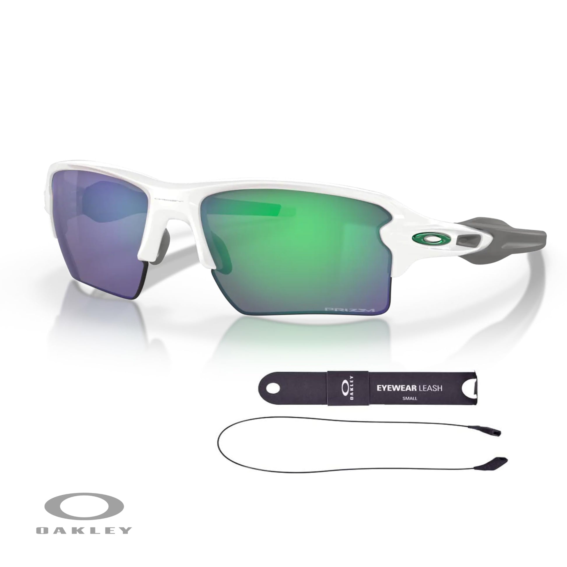 Oakley Flak 2.0 XL OO9188 Rectangle Sunglasses For Men + BUNDLE Leash + Designer iWear Care Kit - 7DAY'S