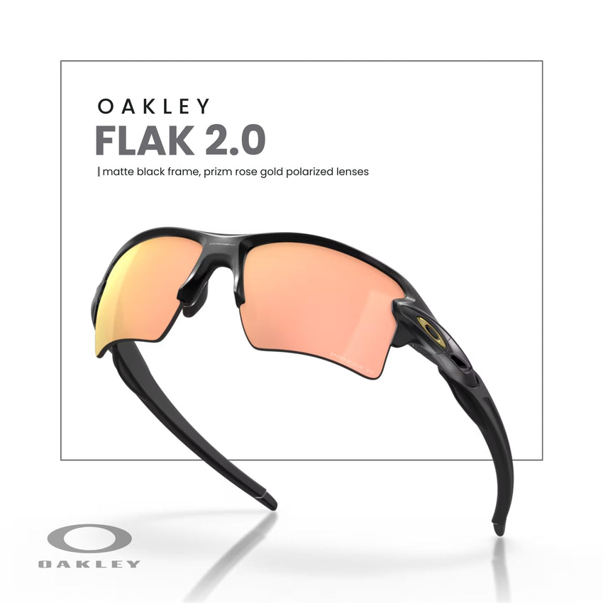 Oakley Flak 2.0 XL OO9188 Rectangle Sunglasses For Men + BUNDLE Leash + Designer iWear Care Kit - 7DAY'S