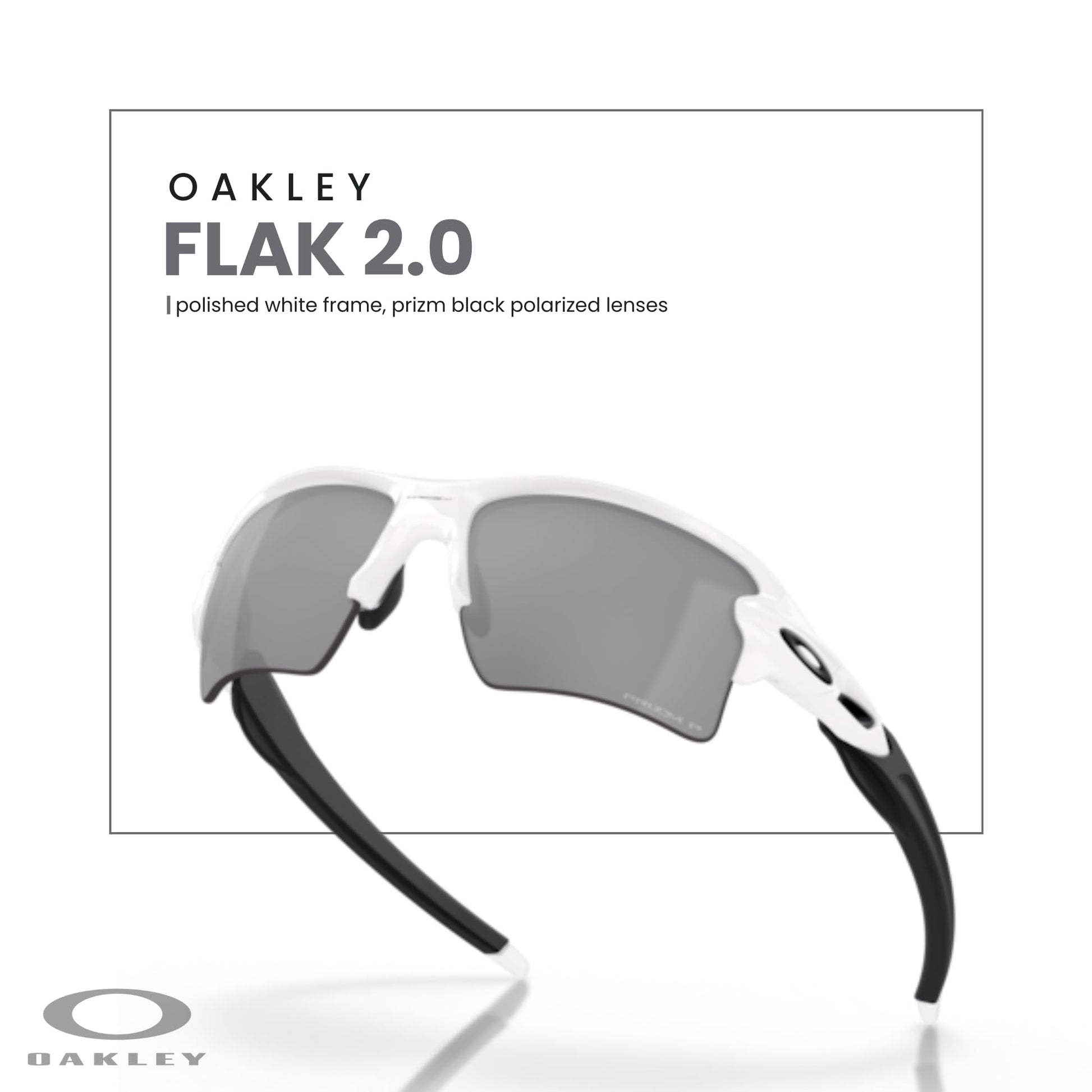 Oakley Flak 2.0 XL OO9188 Rectangle Sunglasses For Men + BUNDLE Leash + Designer iWear Care Kit - 7DAY'S