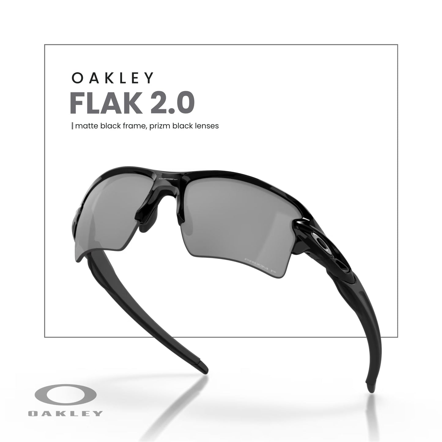 Oakley Flak 2.0 XL OO9188 Rectangle Sunglasses For Men + BUNDLE Leash + Designer iWear Care Kit - 7DAY'S