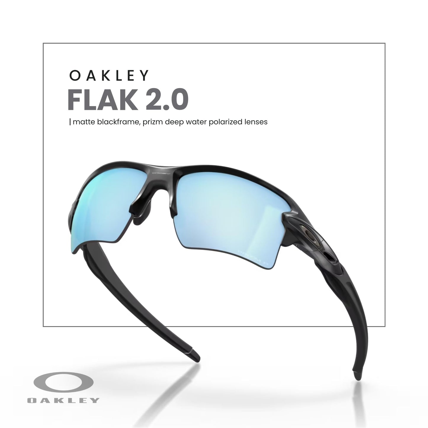 Oakley Flak 2.0 XL OO9188 Rectangle Sunglasses For Men + BUNDLE Leash + Designer iWear Care Kit - 7DAY'S