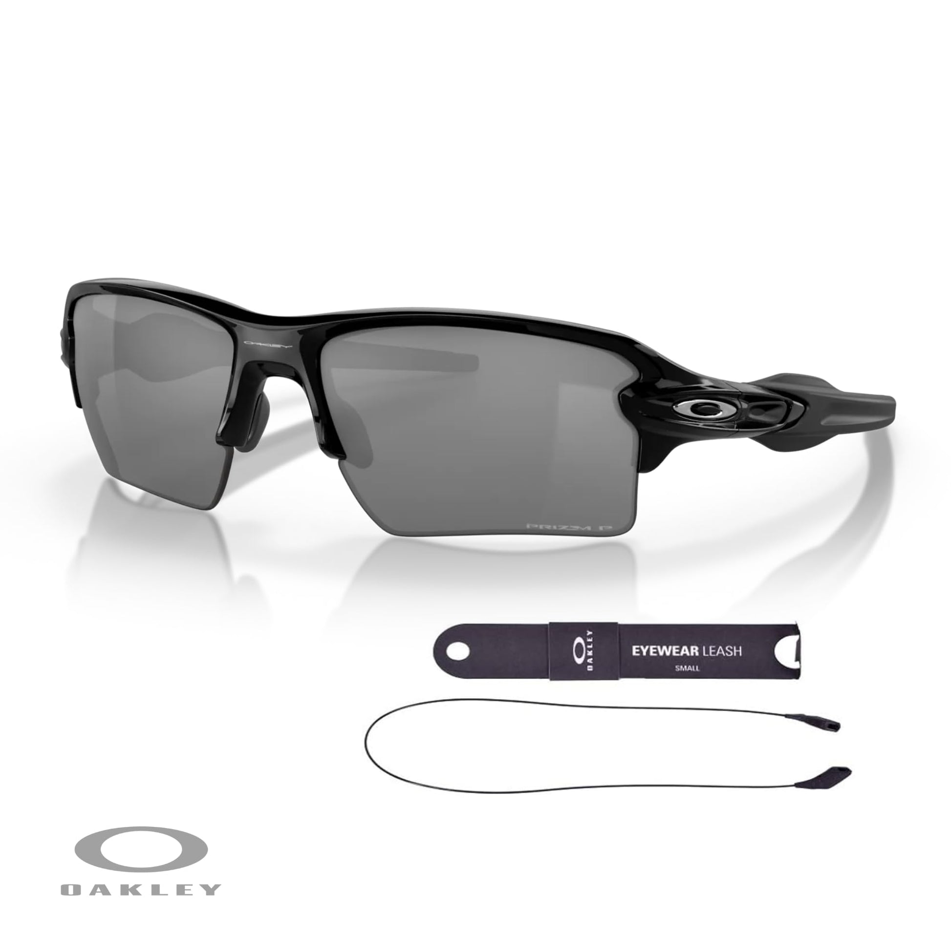 Oakley Flak 2.0 XL OO9188 Rectangle Sunglasses For Men + BUNDLE Leash + Designer iWear Care Kit - 7DAY'S