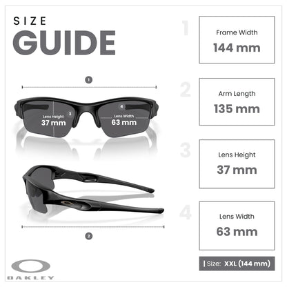 Oakley Flak Jacket XLJ OO9009 Rectangle Sunglasses for Men+ BUNDLE Leash + BUNDLE with Designer iWear Care Kit - 7DAY'S