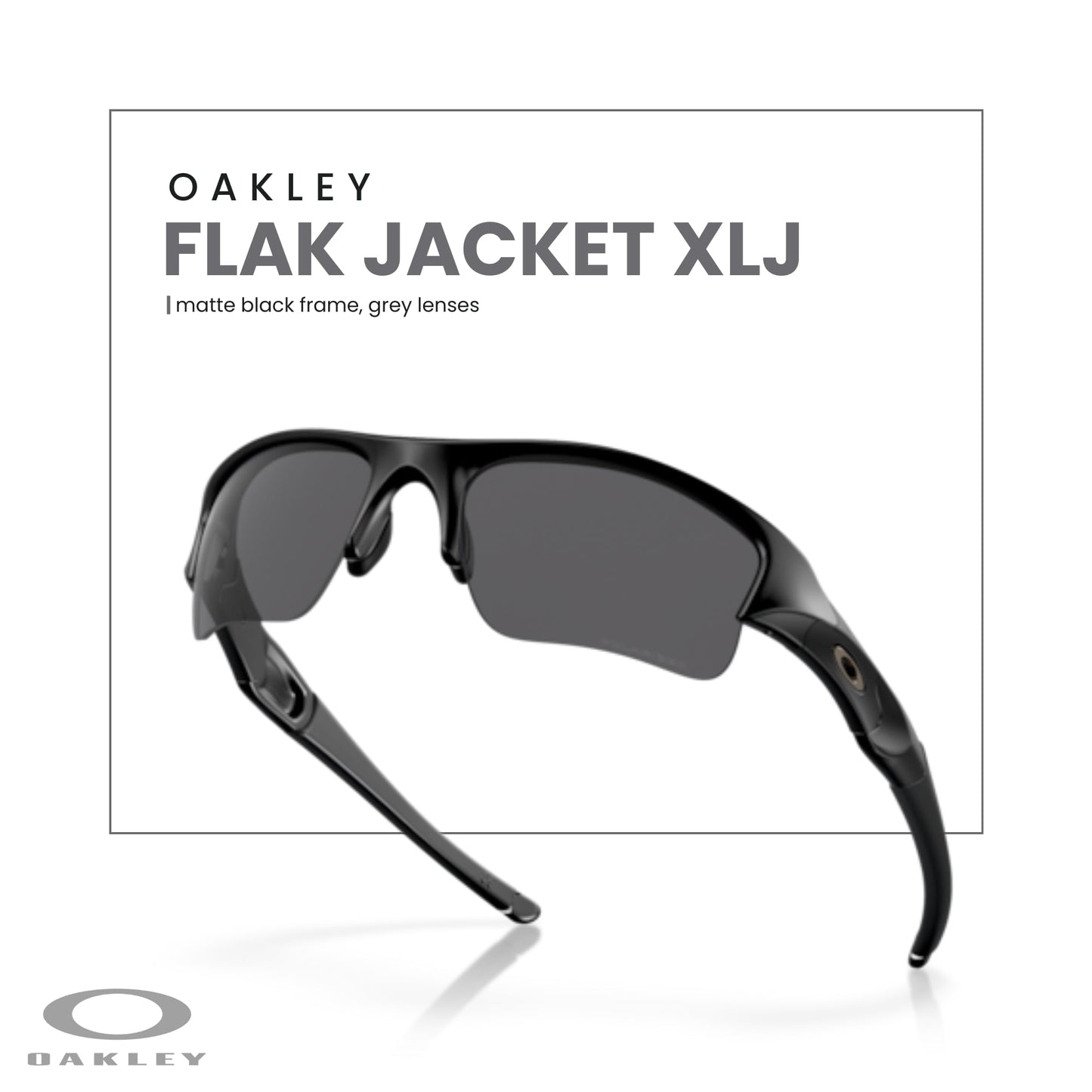 Oakley Flak Jacket XLJ OO9009 Rectangle Sunglasses for Men+ BUNDLE Leash + BUNDLE with Designer iWear Care Kit - 7DAY'S