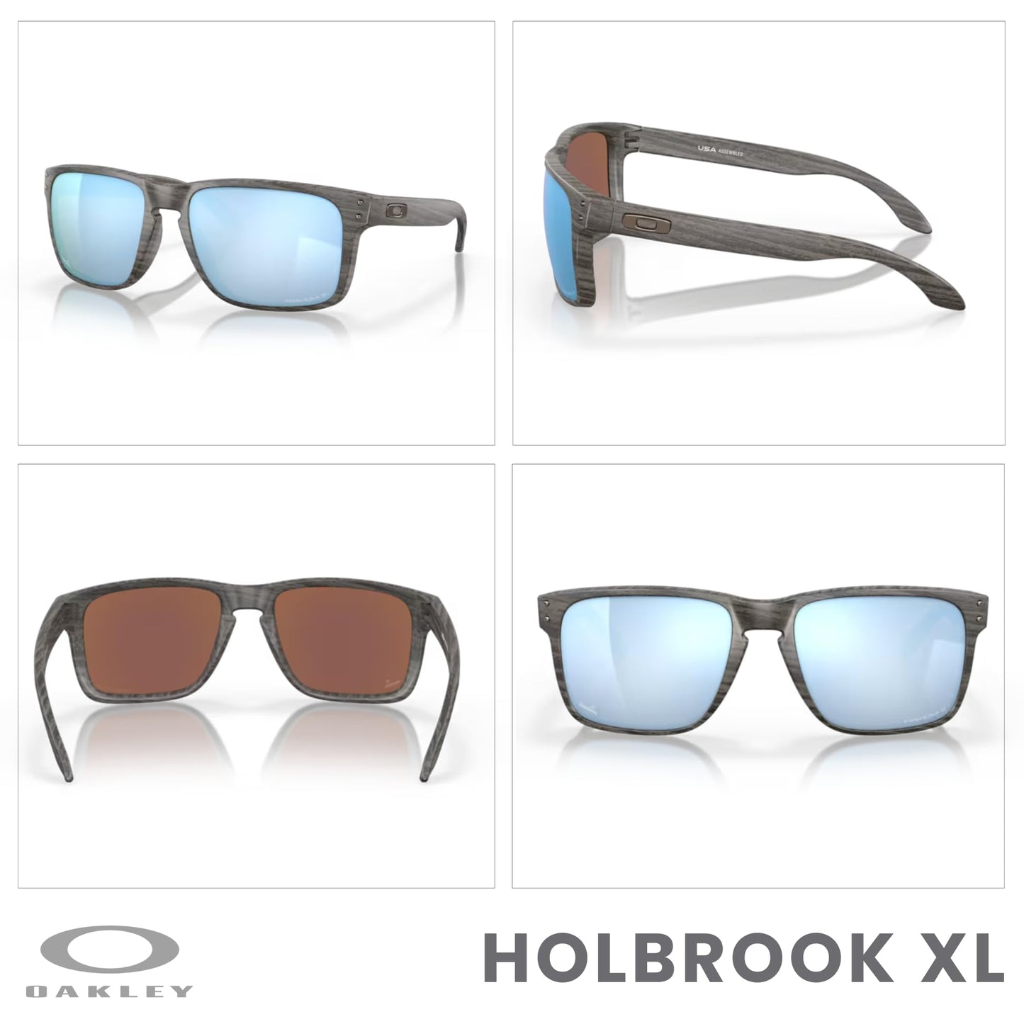Oakley Holbrook XL OO9417 Square Sunglasses For Men+ BUNDLE Leash +Designer iWear Care Kit - 7DAY'S