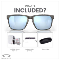 Oakley Holbrook XL OO9417 Square Sunglasses For Men+ BUNDLE Leash +Designer iWear Care Kit - 7DAY'S