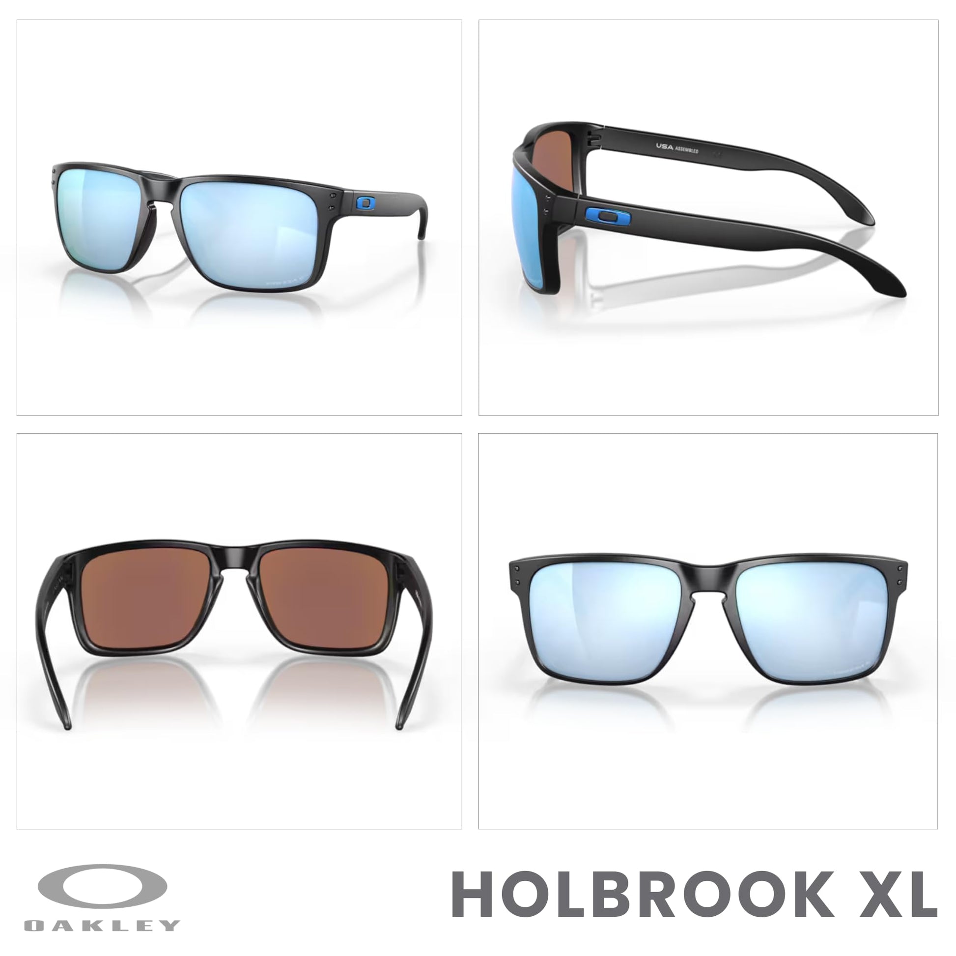 Oakley Holbrook XL OO9417 Square Sunglasses For Men+ BUNDLE Leash +Designer iWear Care Kit - 7DAY'S