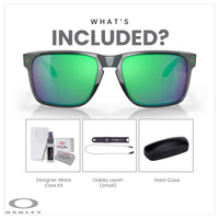 Oakley Holbrook XL OO9417 Square Sunglasses For Men+ BUNDLE Leash +Designer iWear Care Kit - 7DAY'S