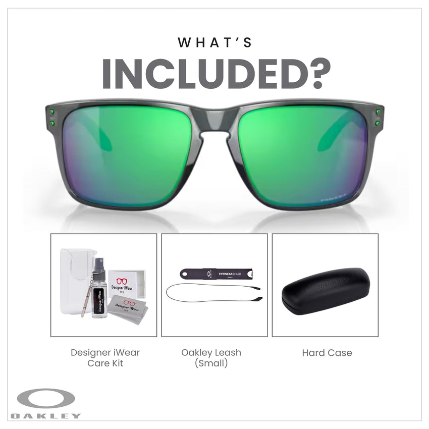 Oakley Holbrook XL OO9417 Square Sunglasses For Men+ BUNDLE Leash +Designer iWear Care Kit - 7DAY'S