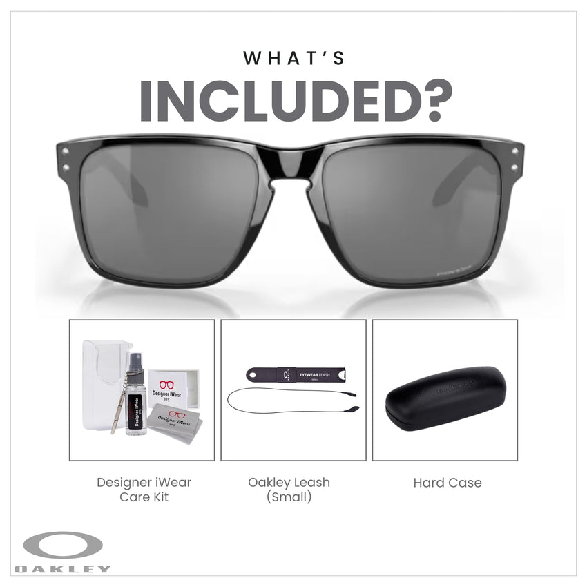 Oakley Holbrook XL OO9417 Square Sunglasses For Men+ BUNDLE Leash +Designer iWear Care Kit - 7DAY'S