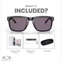 Oakley Holbrook XL OO9417 Square Sunglasses For Men+ BUNDLE Leash +Designer iWear Care Kit - 7DAY'S