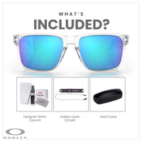 Oakley Holbrook XL OO9417 Square Sunglasses For Men+ BUNDLE Leash +Designer iWear Care Kit - 7DAY'S
