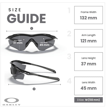 Oakley M2 Frame XL OO9343 Shield Sunglasses for Men + BUNDLE Leash +Designer iWear Care Kit - 7DAY'S