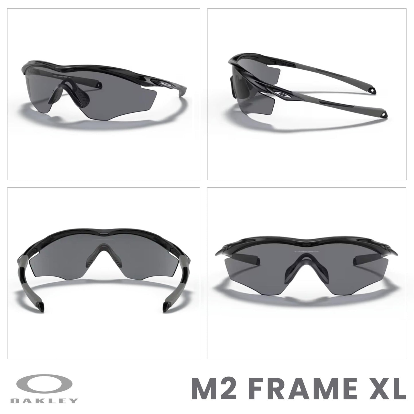 Oakley M2 Frame XL OO9343 Shield Sunglasses for Men + BUNDLE Leash +Designer iWear Care Kit - 7DAY'S