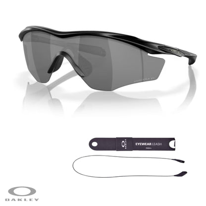 Oakley M2 Frame XL OO9343 Shield Sunglasses for Men + BUNDLE Leash +Designer iWear Care Kit - 7DAY'S
