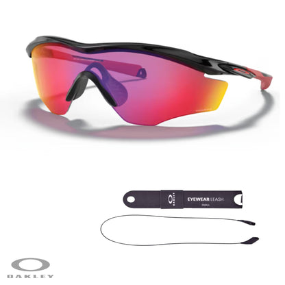 Oakley M2 Frame XL OO9343 Shield Sunglasses for Men + BUNDLE Leash +Designer iWear Care Kit - 7DAY'S