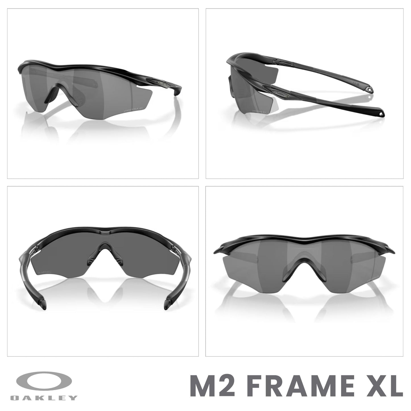 Oakley M2 Frame XL OO9343 Shield Sunglasses for Men + BUNDLE Leash +Designer iWear Care Kit - 7DAY'S