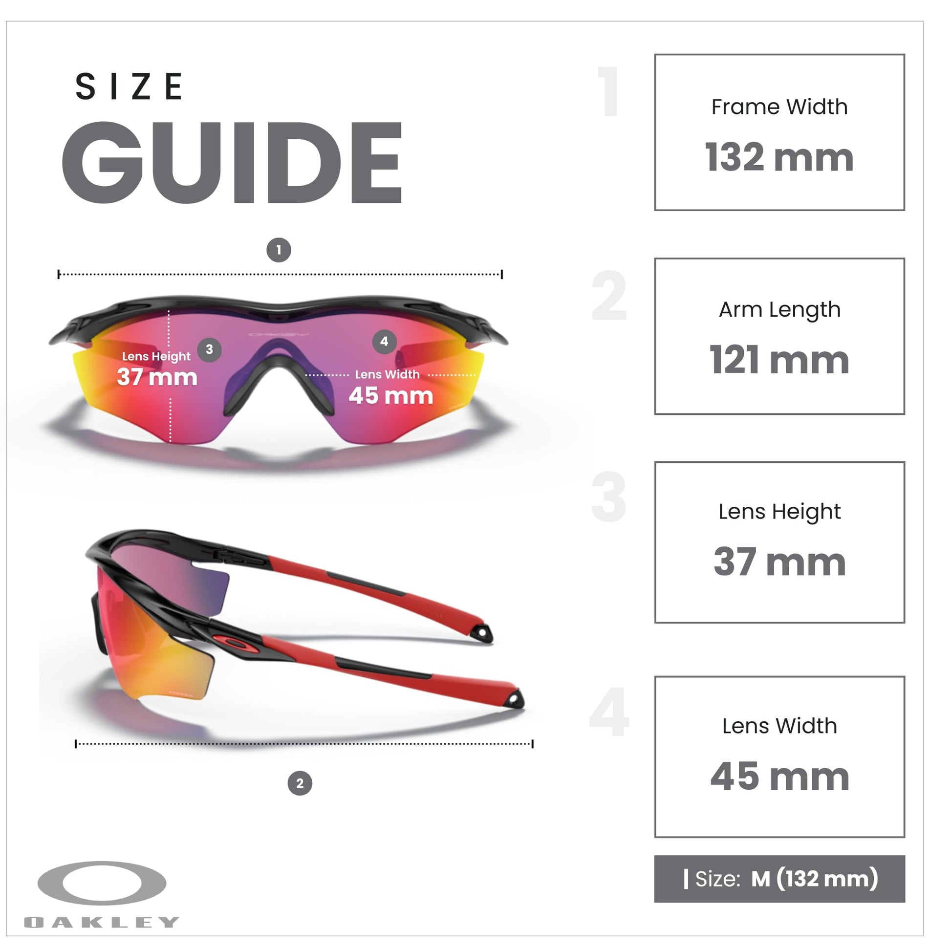 Oakley M2 Frame XL OO9343 Shield Sunglasses for Men + BUNDLE Leash +Designer iWear Care Kit - 7DAY'S