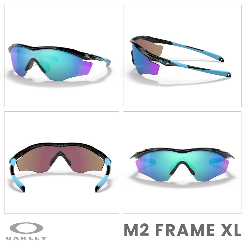 Oakley M2 Frame XL OO9343 Shield Sunglasses for Men + BUNDLE Leash +Designer iWear Care Kit - 7DAY'S