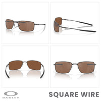 Oakley Square Wire OO4075 Rectangular Sunglasses For Men + BUNDLE Leash + Designer iWear Care Kit - 7DAY'S