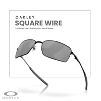 Oakley Square Wire OO4075 Rectangular Sunglasses For Men + BUNDLE Leash + Designer iWear Care Kit - 7DAY'S