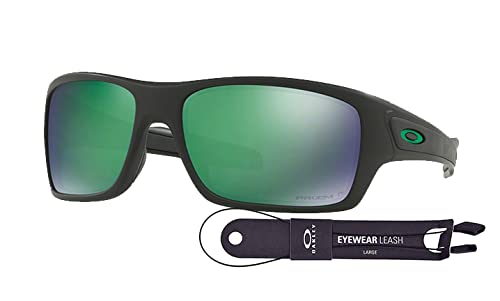 Oakley Turbine OO9263 Rectangular Sunglasses For Men+ BUNDLE Leash + BUNDLE with Designer iWear Eyewear Kit - 7DAY'S