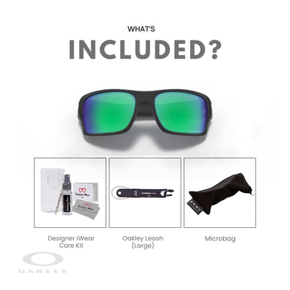 Oakley Turbine OO9263 Rectangular Sunglasses For Men+ BUNDLE Leash + BUNDLE with Designer iWear Eyewear Kit - 7DAY'S