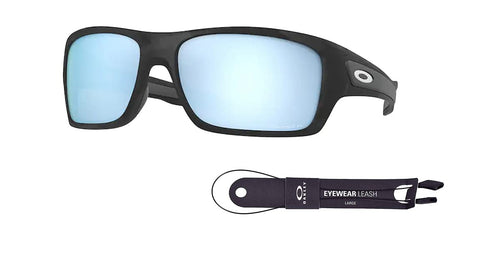 Oakley Turbine OO9263 Rectangular Sunglasses For Men+ BUNDLE Leash + BUNDLE with Designer iWear Eyewear Kit - 7DAY'S