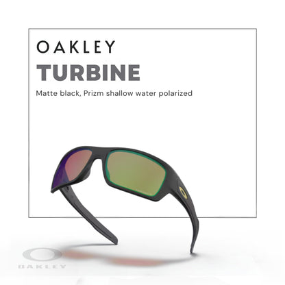Oakley Turbine OO9263 Rectangular Sunglasses For Men+ BUNDLE Leash + BUNDLE with Designer iWear Eyewear Kit - 7DAY'S