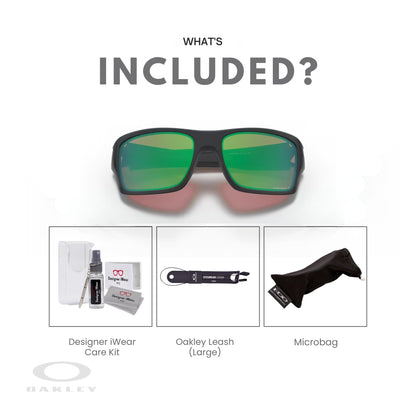 Oakley Turbine OO9263 Rectangular Sunglasses For Men+ BUNDLE Leash + BUNDLE with Designer iWear Eyewear Kit - 7DAY'S