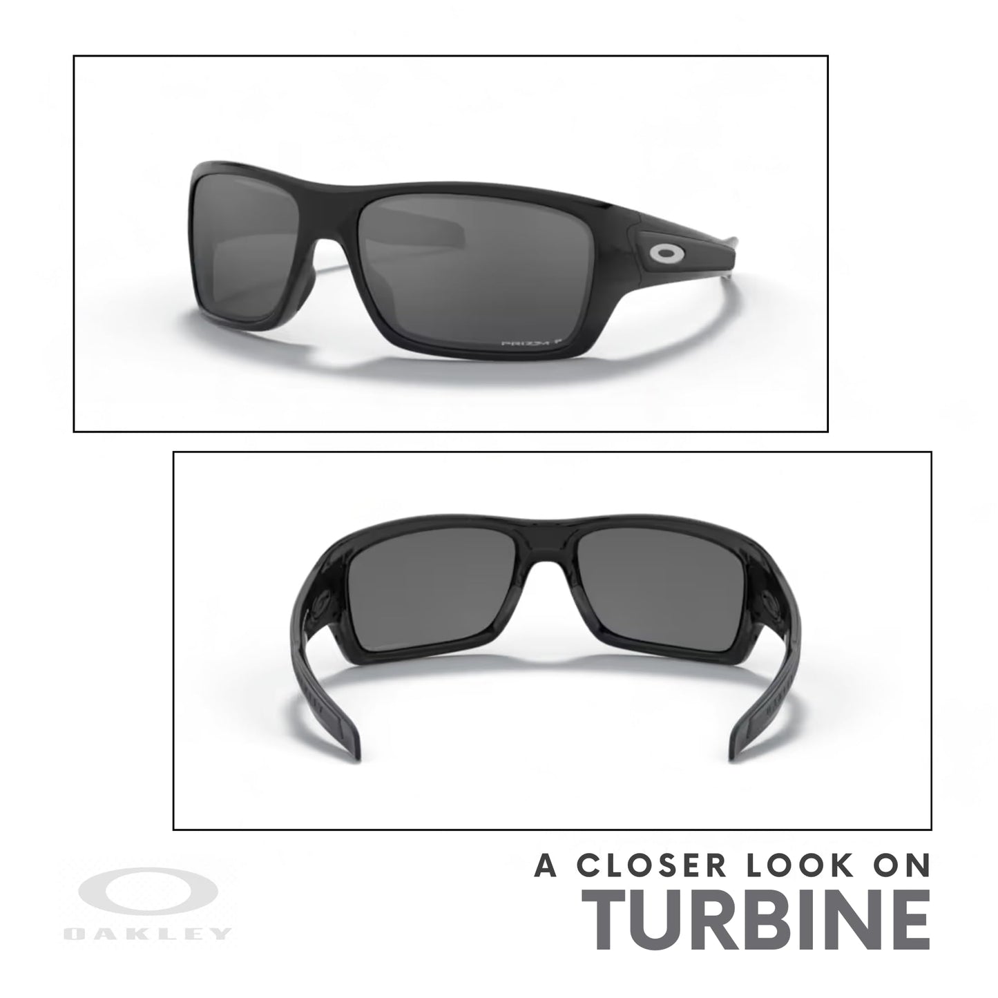 Oakley Turbine OO9263 Rectangular Sunglasses For Men+ BUNDLE Leash + BUNDLE with Designer iWear Eyewear Kit - 7DAY'S