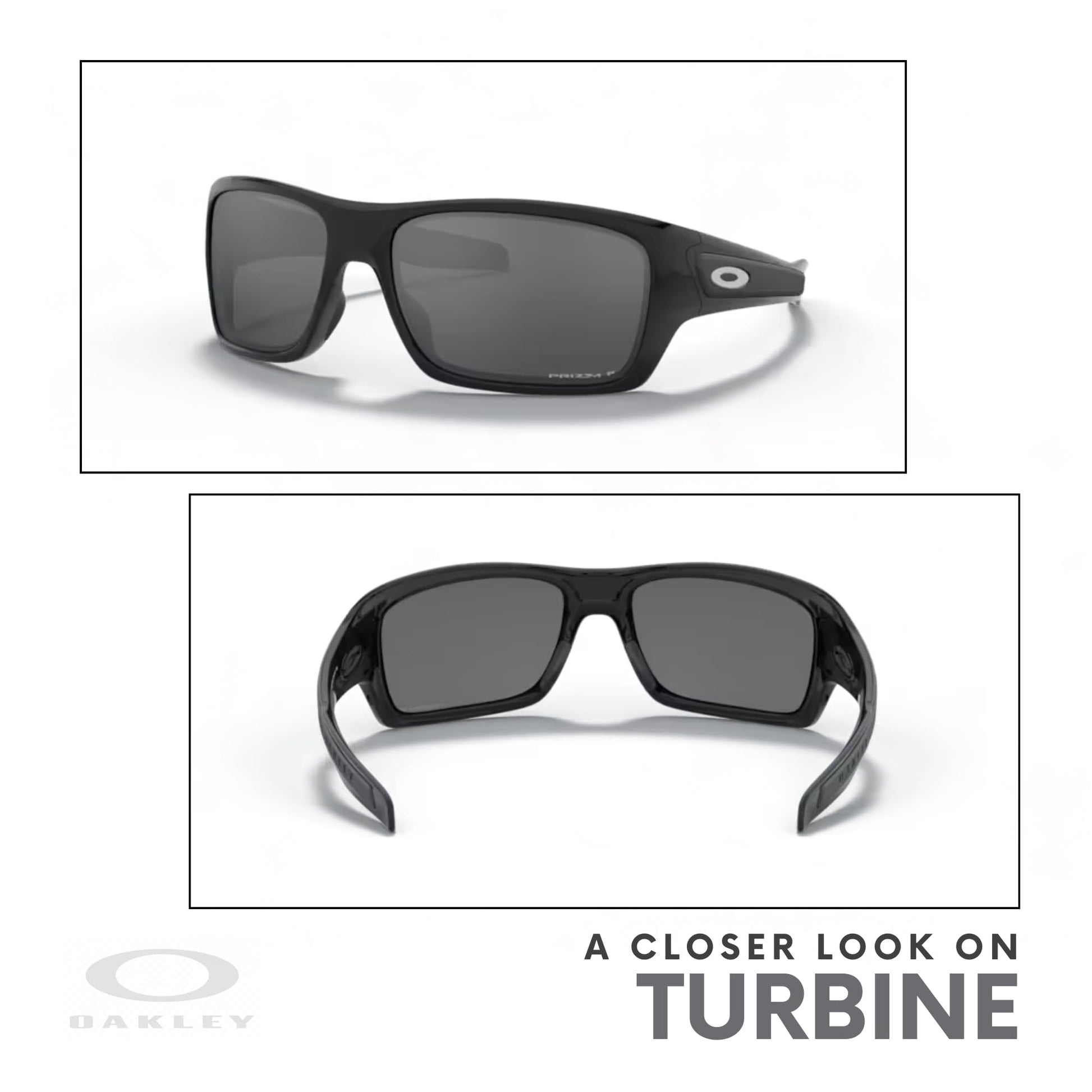 Oakley Turbine OO9263 Rectangular Sunglasses For Men+ BUNDLE Leash + BUNDLE with Designer iWear Eyewear Kit - 7DAY'S