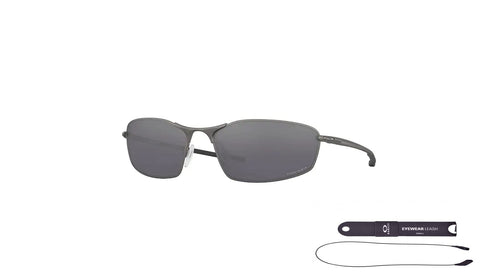 Oakley Whisker OO4141 Oval Sunglasses for Men + BUNDLE Accessory Leash + BUNDLE with Designer iWear Care Kit - 7DAY'S