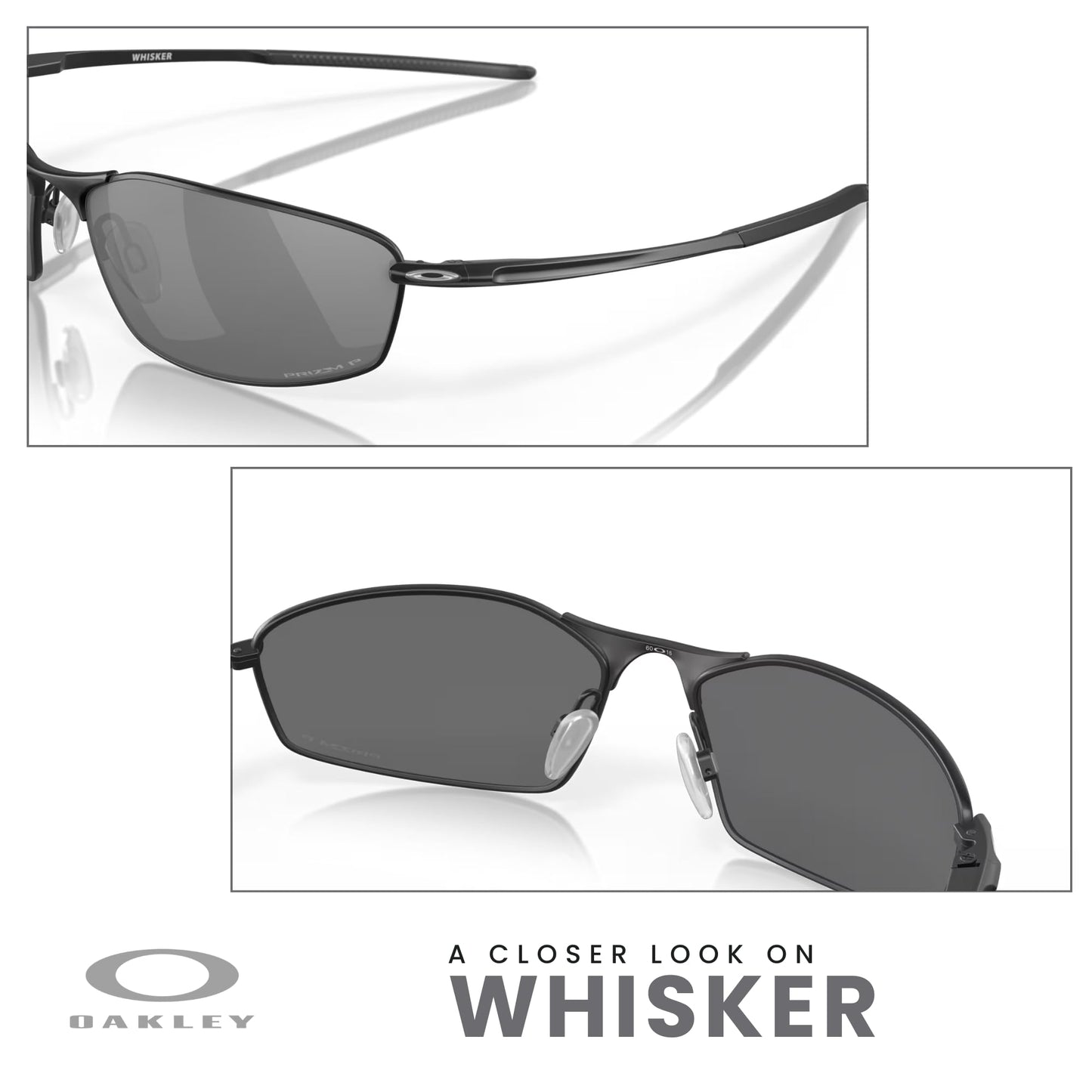 Oakley Whisker OO4141 Oval Sunglasses for Men + BUNDLE Accessory Leash + BUNDLE with Designer iWear Care Kit - 7DAY'S