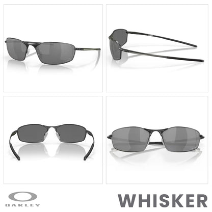 Oakley Whisker OO4141 Oval Sunglasses for Men + BUNDLE Accessory Leash + BUNDLE with Designer iWear Care Kit - 7DAY'S