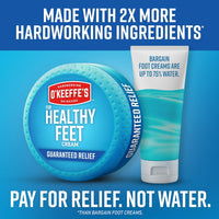 O'Keeffe's for Healthy Feet Foot Cream - 3.2 oz Jar (1 Pack) - Guaranteed Relief for Extremely Cracked, Dry Feet, Repairing Skincare, Instantly Boosts and Retains Moisture Levels - 7DAY'S