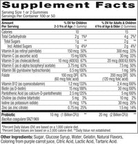 OLLY Kids Multivitamin & Probiotic Gummy, Digestive Support, Vitamins A, D, C, E, B, Zinc, Chewable Supplement, Berry Flavor, 50 day supply - 100 Count - 7DAY'S