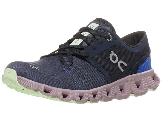 On Women's Cloud X 3 Sneakers, White/Black, 9 Medium US - 7DAY'S